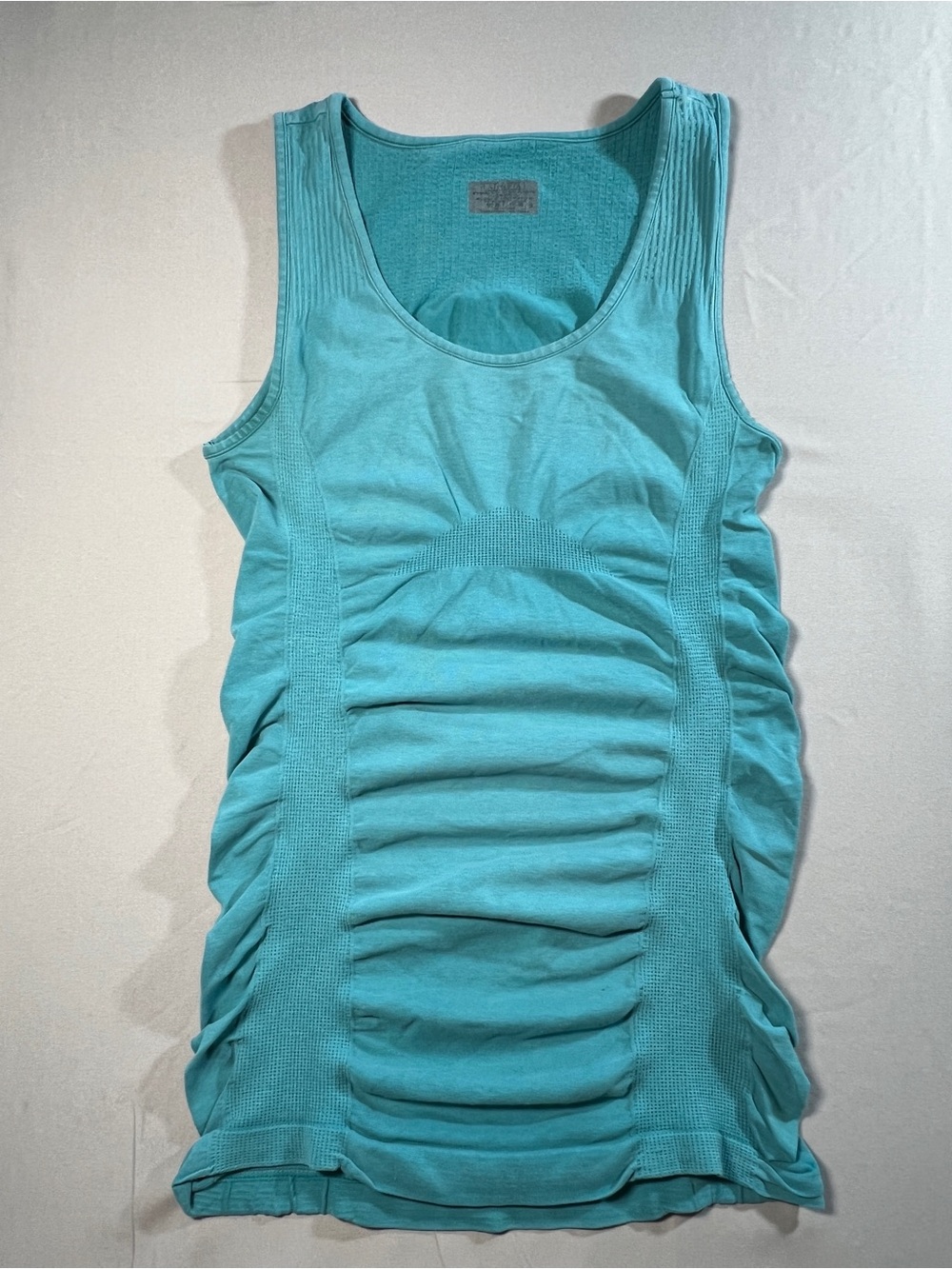 Athleta Ruched Tank in Aqua -Size S